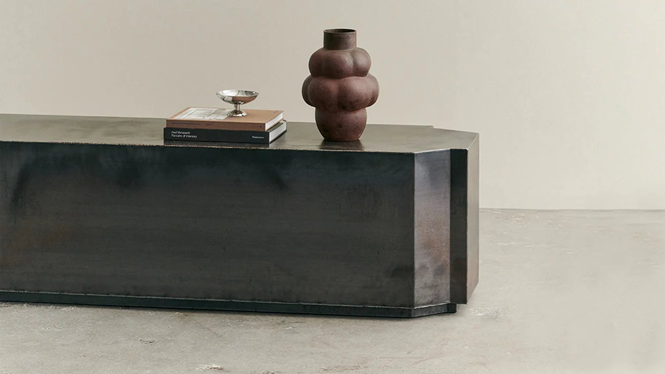 Funki Lounge Table Rectangular Raw Iron - Bellavé Studio