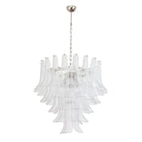 Murano Clear Petali Chandelier Ø75 - 52 Glasses