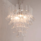 Murano Clear Petali Chandelier Ø75 - 52 Glasses