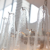 Murano Clear Petali Chandelier Ø75 - 52 Glasses