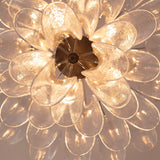 Murano Clear Petali Chandelier Ø75 - 52 Glasses