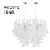 Murano Clear Petali Chandelier Ø75 - 52 Glasses