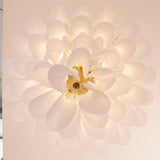 Murano Frosted White Petali Chandelier Ø70