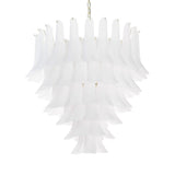 Murano Frosted White Petali Chandelier Ø80