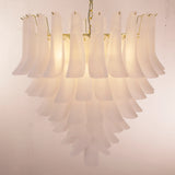Murano Frosted White Petali Chandelier Ø80