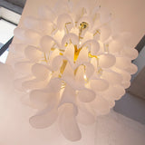 Murano Frosted White Petali Chandelier Ø80