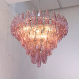 Murano Amethyst Poliedri Chandelier Ø75