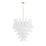 Murano Frosted White Petali Chandelier Ø70