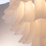 Murano Frosted White Petali Chandelier Ø70