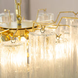 Murano Clear Tronchi Chandelier Ø53 - 24 Tubes
