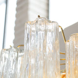 Murano Clear Tronchi Chandelier Ø53 - 24 Tubes