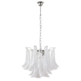 Murano Clear Petali Chandelier Ø57 - 24 glasses