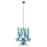 Murano Teal Blue Petali Chandelier Ø45