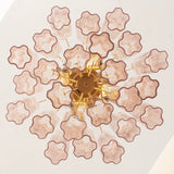 Murano Pink Tronchi Chandelier Ø53 - 24 Tubes
