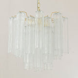 Murano Clear Tronchi Chandelier Ø53 - 24 Tubes