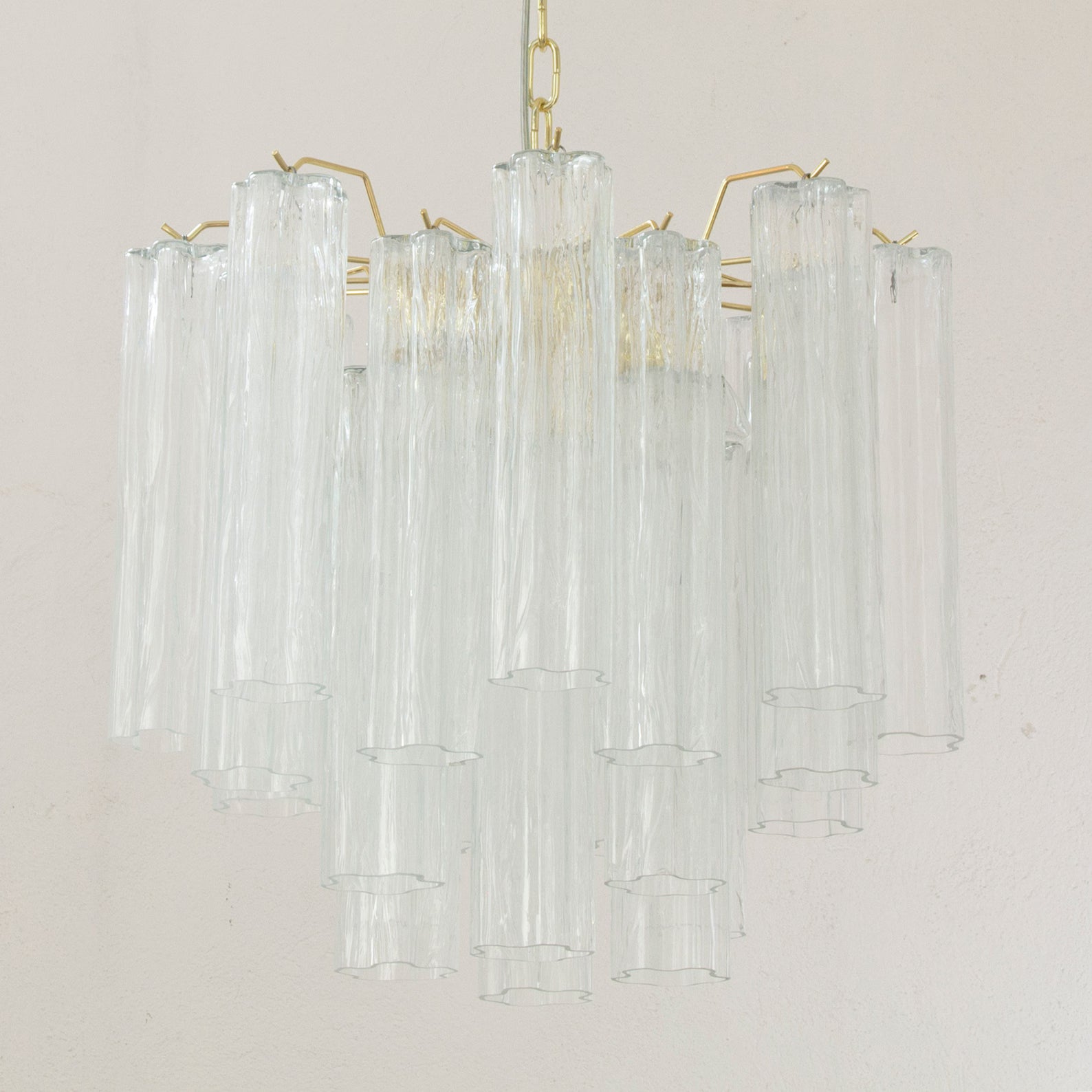 Murano Clear Tronchi Chandelier Ø53 - 24 Tubes