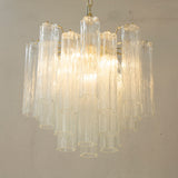 Murano Clear Tronchi Chandelier Ø53 - 24 Tubes