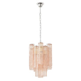 Murano Cipria Pink Tronchi Chandelier Ø36 - 15 Tubes