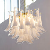 Murano Clear Petali Chandelier Ø57 - 24 glasses