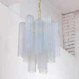 Murano Opal Tronchi Chandelier Ø36 - 15 Tubes