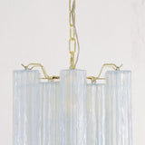 Murano Opal Tronchi Chandelier Ø36 - 15 Tubes