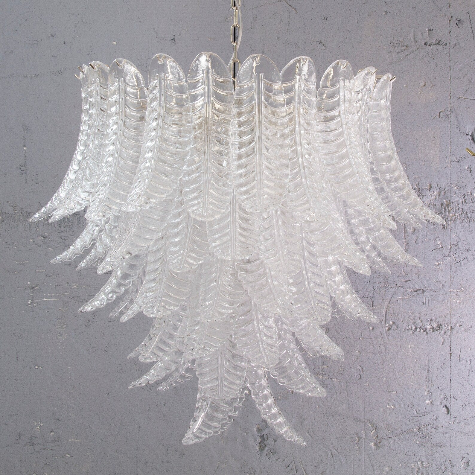 Murano Crystal Foglie Chandelier Ø95