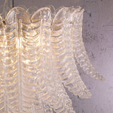 Murano Crystal Foglie Chandelier Ø95