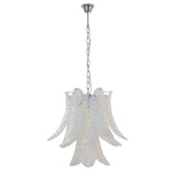 Murano Opal Foglie Chandelier Ø50 Opal