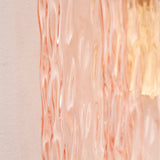 Murano Pink Tubi Wall Sconces – Set of 2