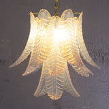 Murano Opal Foglie Chandelier Ø50 Opal
