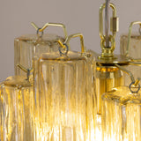 Murano Pagliesco Tronchi Chandelier Ø28 - 8 Tubes