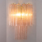 Murano Cipria Pink Tronchi Wall Sconces – Set of 2