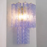 Murano Blue Tronchi Wall Sconce