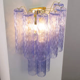 Murano Blue Tronchi Wall Sconce