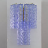 Murano Blue Tronchi Wall Sconce