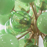 Murano Sputnik Chandelier Ø90 – Mixed Green