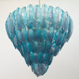 Murano Aqua Leaves Chandelier Ø105