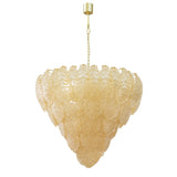 Murano Amber Leaves Chandelier Ø105