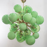 Murano Sputnik Chandelier Ø90 – Mixed Green