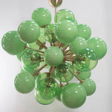 Murano Sputnik Chandelier Ø90 – Mixed Green