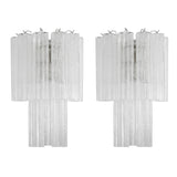 Murano Clear Tronchi Wall Sconces – Set of 2