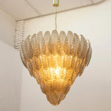 Murano Smoke Leaves Chandelier Ø105