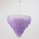 Murano Violet Leaves Chandelier Ø105
