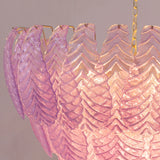 Murano Violet Leaves Chandelier Ø105