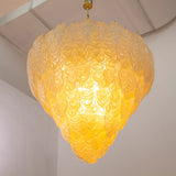 Murano Amber Leaves Chandelier Ø105