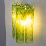 Murano Apple Green Tronchi Wall Sconces – Set of 2