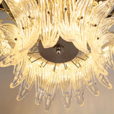 Murano Clear Palmette Chandelier Ø90