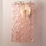 Murano Pink Tronchi Wall Sconces – Set of 2
