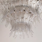 Murano Clear Palmette Chandelier Ø90
