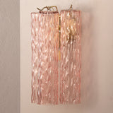 Murano Pink Tronchi Wall Sconces – Set of 2